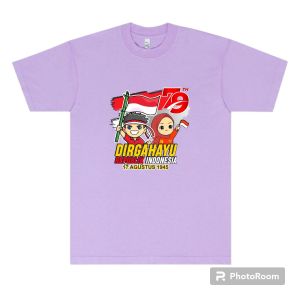 kaos anak cowok cewek usia 2-10 tahun motif 17 agustus