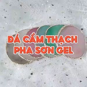 Đá cẩm thạch pha sơn gel - Đá tán màu gel vẽ chụp mẫu nail nhiều màu nailbnd
