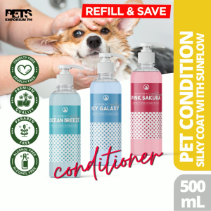 Moisturizing Silky Coating Pet Conditioner 500mL for Itchy Skin Smelly dogs cats - Icy Galaxy - Eco