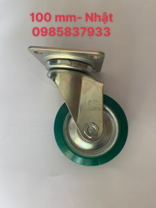 [Freeship+quà tặng 19k] Bánh xe PU xoay 100 mm Sisiku Nhật tại Máy cầm tay NTT dùng lắp xe đẩy hàng di chuyển nhẹ nhàng êm ái tuổi thọ cao bảo hành dài hạn