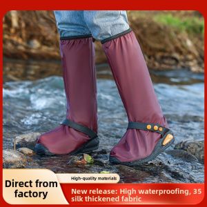 Waterproof Outdoor Shoe Covers High Tube Thick Bottom Integrated Sole