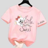 Baju Kaos anak perempuan/ atasan anak cewek gambar Lucu little sweet ada 8Warna