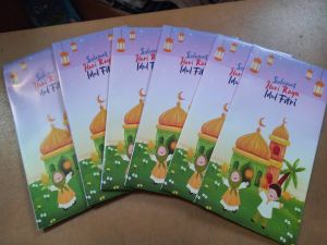 Amplop Lebaran/Jumbo/Amplop Panjang/Amplop Uang/Karakter Muslim/Isi 10/Viral/Harga Terjangkau/Murah/Motif Lucu