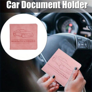 Car Registration Insurance Holder 1Pc Glove Box Organizer for Cards License Document Storage Vehicle Paperwork Case