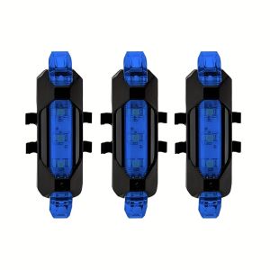 Bộ 3 Đèn LED Xe Đạp Có Thể Sạc Lại Qua USB - Đèn Trước & Đèn Hậu Cho Bộ Đèn Chiếu Sáng An Toàn Khi Đi Xe Đạp MTB