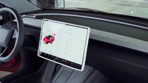 For Tesla Model Y Juniper Launch 2025 Model 3 Highland Screen Protector Cover Frame Edge Navigation TPE Protective ETC Organizer