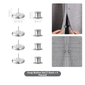 Qianbaihui | Light Blocking Invisible Magnetic Curtain Holder