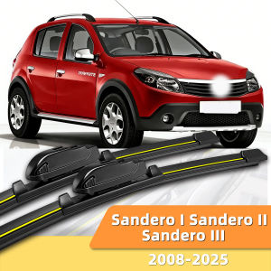 2PCS Front Rear Wiper Blades Wiper Fit For Dacia Sandero III 2020-2025 High Quality Rubberwiper Car Accessories 2024 2023 2022