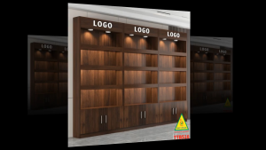 TỦ TRƯNG BÀY SẢN PHẨM GỖ MDF CAO CẤP MẪU TTB516 - NỘI THẤT LẮP RÁP VIENDONGADV