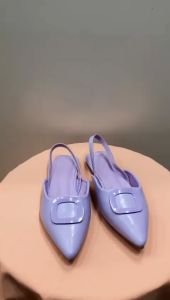 Nizamstore Mules Flat Wanita Pointed Toe Korean Style Elegan Size 36-41