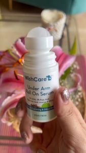 WishCare Underarm Roll On Serum - 5% AHA 3% Kojic Acid HA Licorice - Underarm Lightening & Odour Control - Long Lasting Aqua Fragrance-50ml