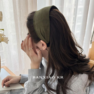 Phụ Kiện Tóc Nữ Phong Cách Hàn Quốc Ins Cao Gót Viền Rộng Bằng Vải Da Lộn Mùa Thu Đông Kẹp Tóc Kẹp Tóc Trang Trí Đầu Mới 2025