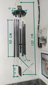 wind chimes a blend of javanese and Balinese {8Laras pipa 20mm almunium}.Lonceng angin merdu. Lonceng angin terenak