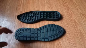 Sol Sepatu Pria Alas Bawah Casual Sneakers Kets PVC Cantona Kuat Awet Hitam Size 39 Sd 43