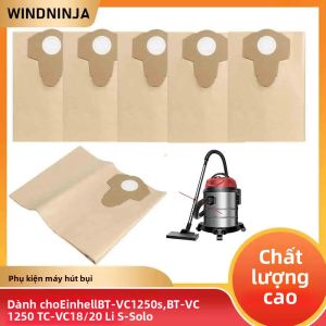 Túi Hút Bụi Khô Và Ướt 20L 30L Cho Einhell BT-VC1250S/BT-VC1250/TC-VC 18/20 Li S-Solo Túi Đựng Bụi Giấy Gói 5/10