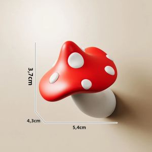 Móc Dán Tường Hình Nấm Sáng Tạo Không Cần Khoan Không Để Lại Vết Dùng Treo Chìa Khóa Áo Khoác Mũ Giá Để Đồ Cho Lối Vào Hành Lang Chất Liệu Nhựa Polyresin