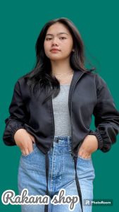 Jaket crop wanita /Crope Jacket korean style/jaket crop Y2K