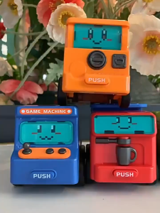 Cartoon Robot Toy Inertial Collision Deformation Car Novel 360 ° Rotation Kids Toys Gift