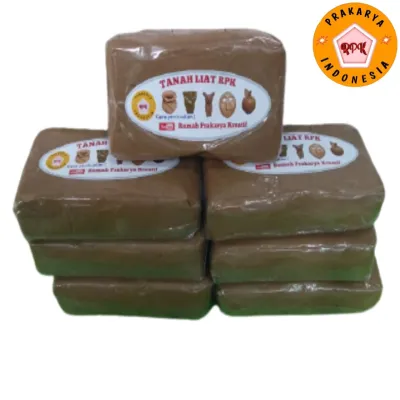 Tanah liat 500gram siap pakai mudah dibentuk