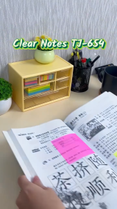 TJ Clear Notes 3 x 3 TJ-654 Tom & Jerry Sticky Memo Transparent