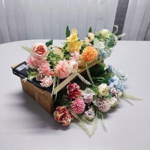 Pot Bunga Austin Mix Plastik Tangkai Tanaman Artificial Dekorasi Vas Ruang Tamu Rumah COD PBP144