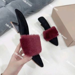 Milk shoes - Guốc Xuồng Nữ Cao 5 Cm Quai Lông Tơ Mịn Màng Êm Chân.