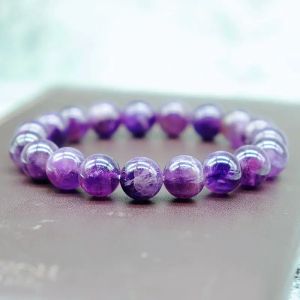Gelang Batu Kecubung Ungu Asli Amethyst Pria Wanita