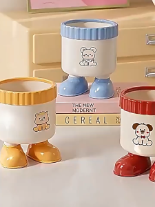 Ống Cắm Bút Đựng Đồ Trang Điểm Để Bàn Họa Tiết Cún Con LILA OBCUN161