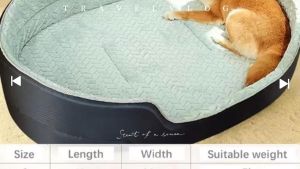 Cozy Plush Pet Bed  Soft Washable Dog/Cat Bed in Multiple Sizes