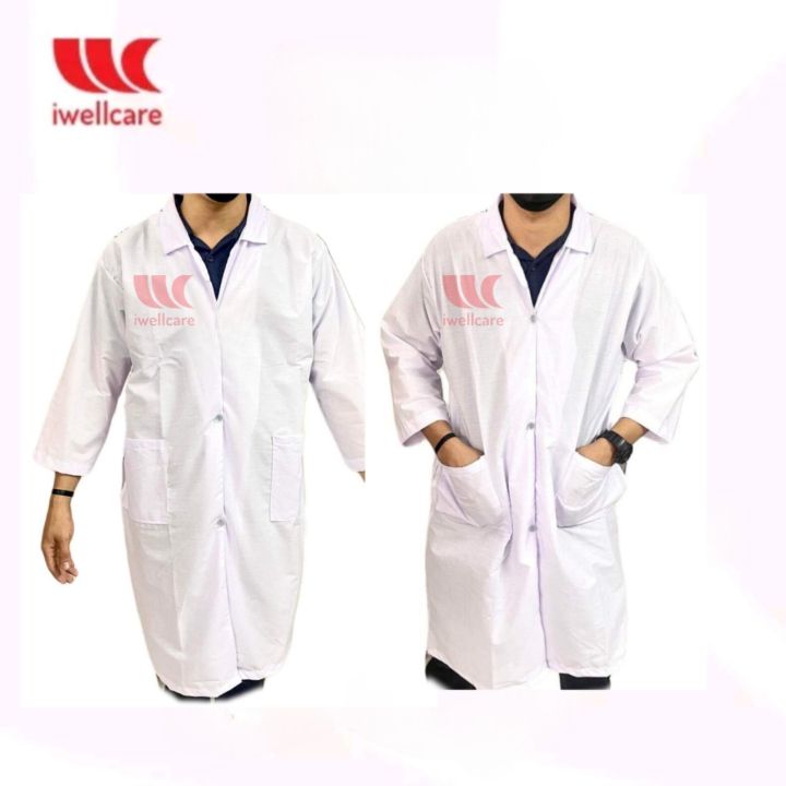 Laboratory Gown white ¾ Sleeves | Lazada PH