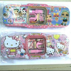 Tempat Pensil Kaleng Set alat tulis Karakter lucu menarik