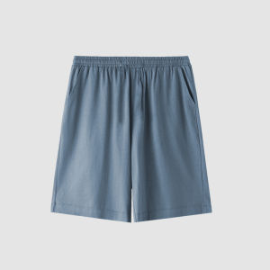 ChunDu Mens Pure Cotton Short Sleepwear Summer Thin Home Pants Loose Fit Outdoor Wearable Comfortable Knitted Fabric Home Shorts