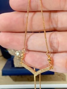 LANME JEWELRY Kalung Wanita Fuji Italia Kalung Titanium Wanita Anti Karat Lapis Emas 18K Perhiasan Aksesoris Fashion Y964