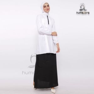 Setelan Tunik Rok Hitam Putih atas bawah ASN Atas Bawah ROK PDH NURKHALIZA  by Humaeera