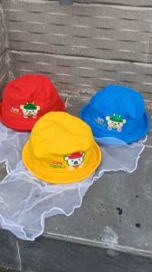 [ 1-2 TUỔI ] MŨ TAI BÈO KHĂN VÔN THỎ RABIT CHO TRẺ EM - NÓN KHĂN VOAN CÓ LƯỚI CHẮN BỤI CHO BÉ