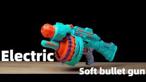 Electric soft bullet gun 20 soft bullet target continuous shooting foam blasting soft bullet toy gun childrens toys