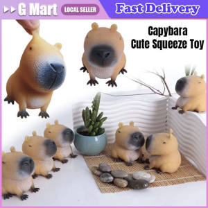 Capybara Slow Rebound Decompression Pinch Toy Stress Relief Funny Animal Squeeze Toy Capybara Shape Squeeze Ball Gift for Kids