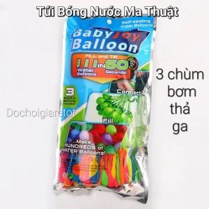 Túi bóng nước chùm bong bóng ma thuật bơm nhanh chơi nước (3 chùm)