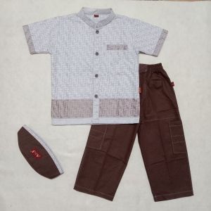 koko anak motif oxa lengan pendek