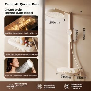 QIANMUYU | Vintage Thermostatic Pressurized Shower Set