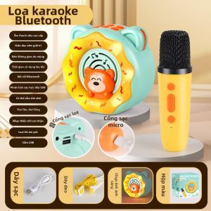 Bộ Loa Di Động Bluetooth Wireless Karaoke Microphone Đồ Chơi Âm Nhạc Cho Trẻ Em Bộ Âm Thanh Gia Đình Để Hát