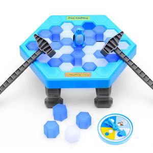 Save The Penguin Ice Breaking Family Funny Desktop Game Kid Toy Gifts Who Make The Penguin Fall Off Lose This Game