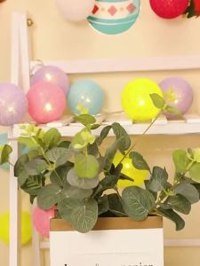 String Lights 10/20/30 LEDs Cotton Thread Balls Home Decoration Lamp for Party Wedding Color Light String Christmas Decorations