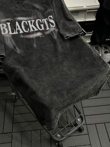 Áo Thun Nam Tay Ngắn Cổ Điển Đã Giặt Được Rộng Rãi Phù Hợp Với Áo Sơ Mi Nửa Tay Cổ Điển Mỹ Kiểu Cổ Điển Thời Trang Cổ Tròn Cotton Vải Bông Mùa Hè Tinh Khiết