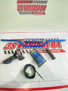 paket hemat stang Rhenthal cnc import+busa stang+stabilizer stang+gas spontan 3tombol besi import