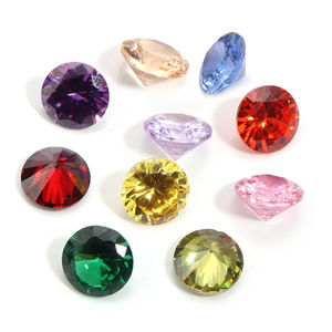 10/20 Chiếc Zircon Đa Kích Thước Tròn Đá Quý Zirconia Trang Sức Làm Phụ Kiện Cho Nhẫn Dây Chuyền Bông Tai