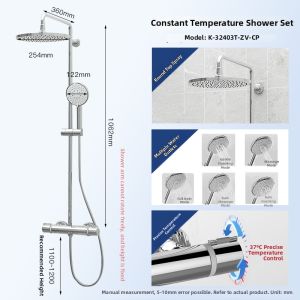 Kohler | Copper Constant Temperature Shower Set