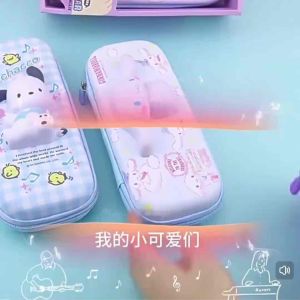 【SG Seller🇸🇬】iigen一正文具 Sanrio Kuromi Hello Kitty 3D Stress Relief Pencil Case EVA Stationery Box