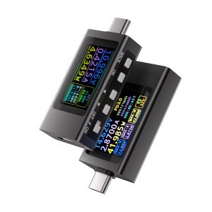VOKTTA KWS-X1 DC 4-30V 0-12A HD IPS Display Type C Voltage and Current Detection Meter Mobile Communication Terminal Fast Charging Trigger Meter