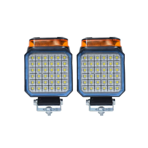 Led Work Light 4 Inch Rotating Tractor White Yellow 360⁰ Beacon Off Road Flash Warning Signal Light Farm Van Retrofit 12V 24V